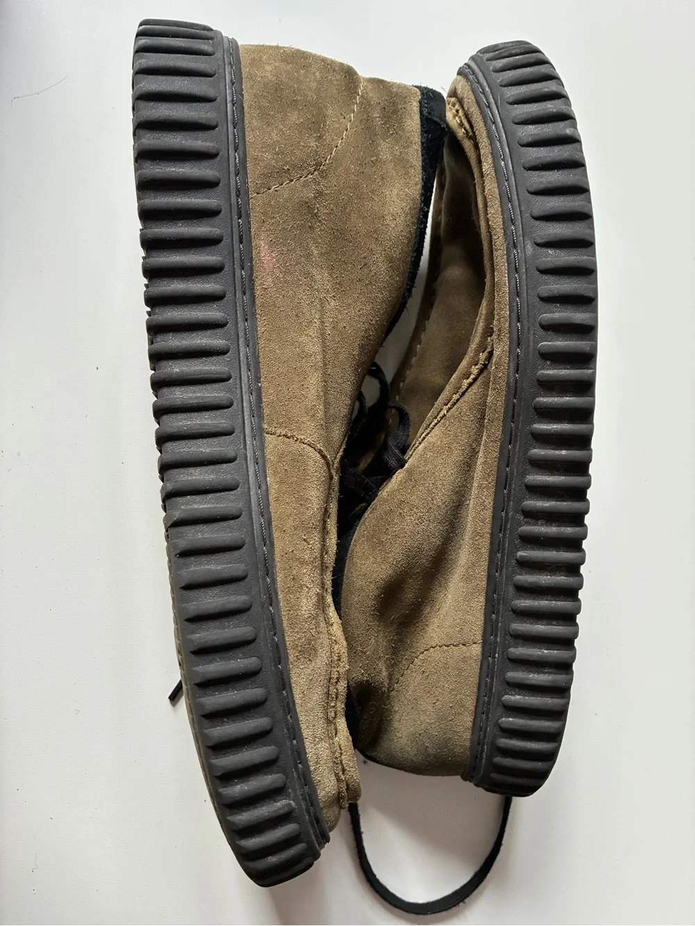 Clarks Torhill HI Dark Olive Suede Boots - Size 13